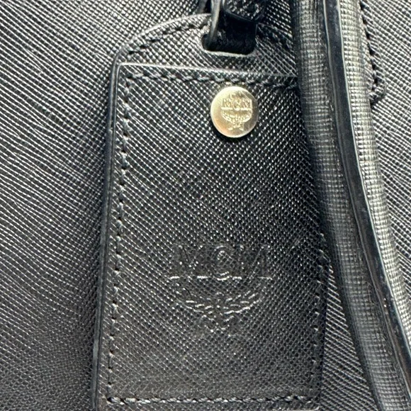 MCM Black Leather Men's/Women’s Laptop/Briefcase Bag - Picture 10 of 16